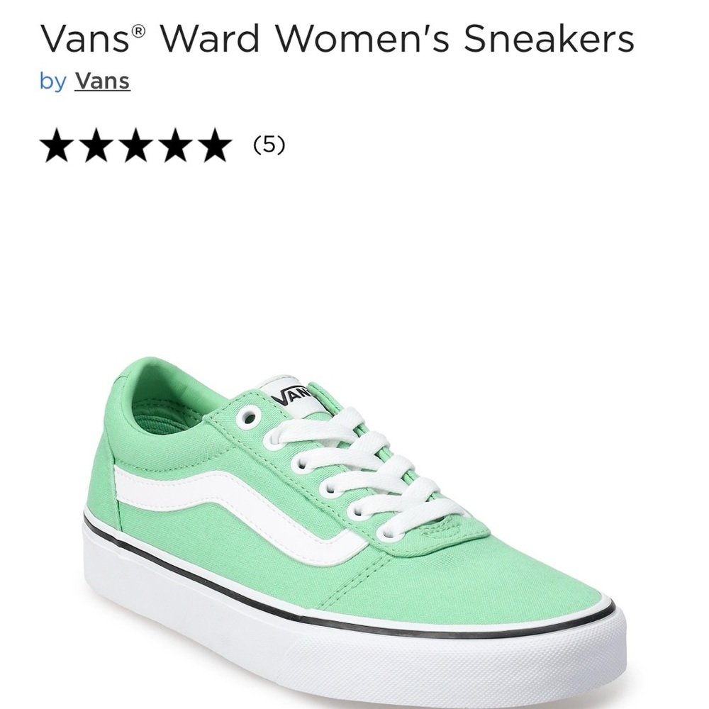 Vans Ward Summer Green size 8 women’s